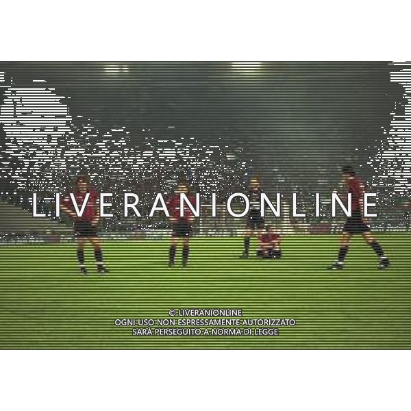 29-04-1998 ROMA -FINALE DI COPPA ITALIA TIM LAZIO MILAN 3-1 NELLA FOTO DELUSIONE GIOCATORI MILAN AG ALDO LIVERANI SAS