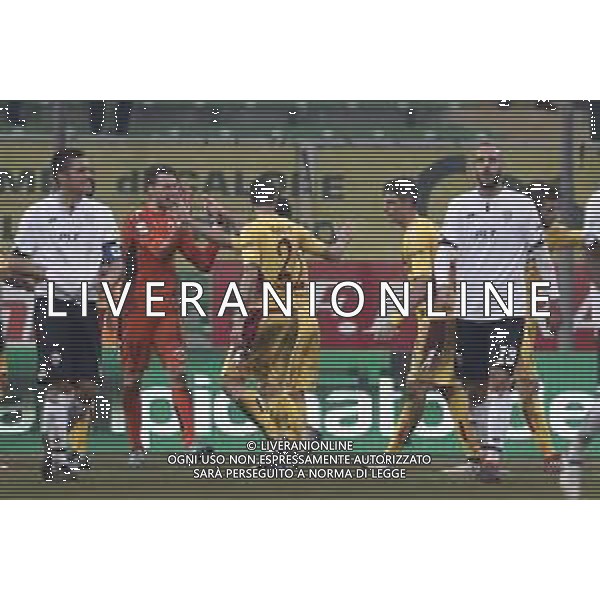 CESENA - CITTADELLA serie B ConTe.it 17/02/2018 nella foto: esultanza cittadella ©Claudio Zamagni/Agenzia Aldo Liverani cittadella final exultation during Serie B conTe.it match between Cesena and Cittadella at Stadio Orogel Dino Manuzzi on February 17, 2018 in Cesena, Italy. photo credit by Claudio Zamagni/Aldo Liverani Photo Agency