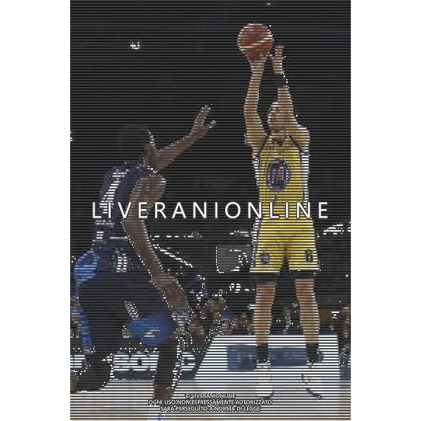 Poste Mobile Final Eight 18/02/2018 Fiat Torino - Germani Basket Brescia nella foto: Vujacic Aleksander ©Claudio Zamagni/Agenzia Aldo Liverani Vujacic Aleksander during Poste Mobile Final Eight Italian Basketball Cup 2018 - Fiat Torino against Germani Basket Brescia at Mandela Forum in Florence, on February 18, 2018 photo credit by Claudio Zamagni/Aldo Liverani Photo Agency