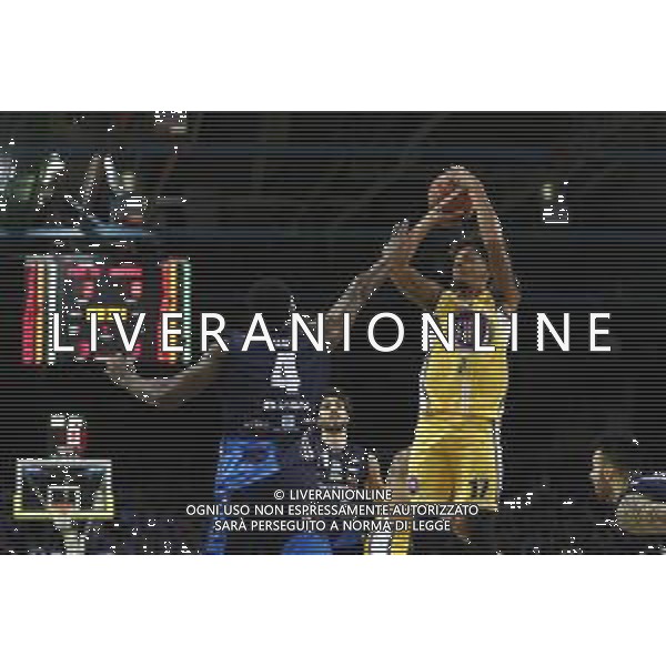 Poste Mobile Final Eight 18/02/2018 Fiat Torino - Germani Basket Brescia nella foto: Washington Deron ©Claudio Zamagni/Agenzia Aldo Liverani Washington Deron during Poste Mobile Final Eight Italian Basketball Cup 2018 - Fiat Torino against Germani Basket Brescia at Mandela Forum in Florence, on February 18, 2018 photo credit by Claudio Zamagni/Aldo Liverani Photo Agency