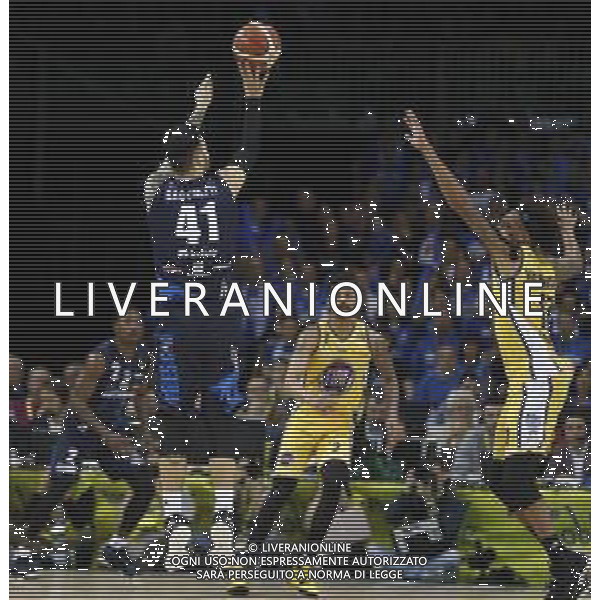 Poste Mobile Final Eight 18/02/2018 Fiat Torino - Germani Basket Brescia nella foto: Sacchetti Brian ©Claudio Zamagni/Agenzia Aldo Liverani Sacchetti Brian during Poste Mobile Final Eight Italian Basketball Cup 2018 - Fiat Torino against Germani Basket Brescia at Mandela Forum in Florence, on February 18, 2018 photo credit by Claudio Zamagni/Aldo Liverani Photo Agency