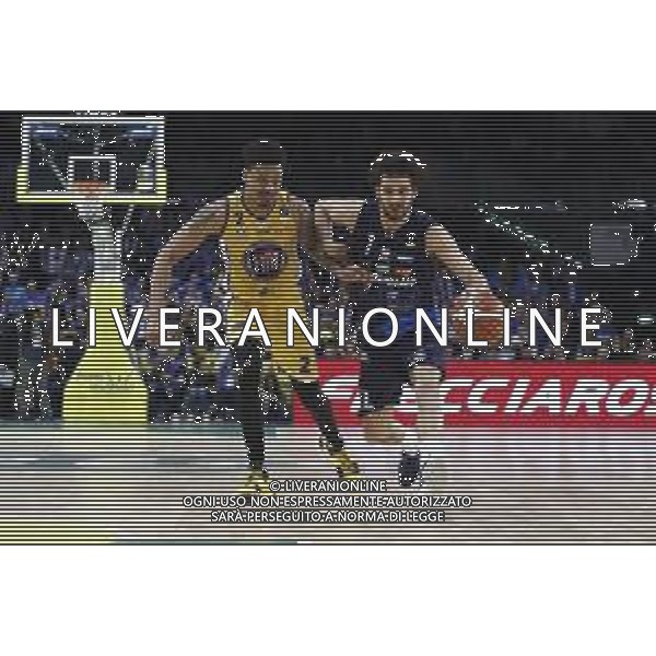 Poste Mobile Final Eight 18/02/2018 Fiat Torino - Germani Basket Brescia nella foto: Vitali Luca Garret Diante Maurice ©Claudio Zamagni/Agenzia Aldo Liverani Vitali Luca Garret Diante Maurice during Poste Mobile Final Eight Italian Basketball Cup 2018 - Fiat Torino against Germani Basket Brescia at Mandela Forum in Florence, on February 18, 2018 photo credit by Claudio Zamagni/Aldo Liverani Photo Agency