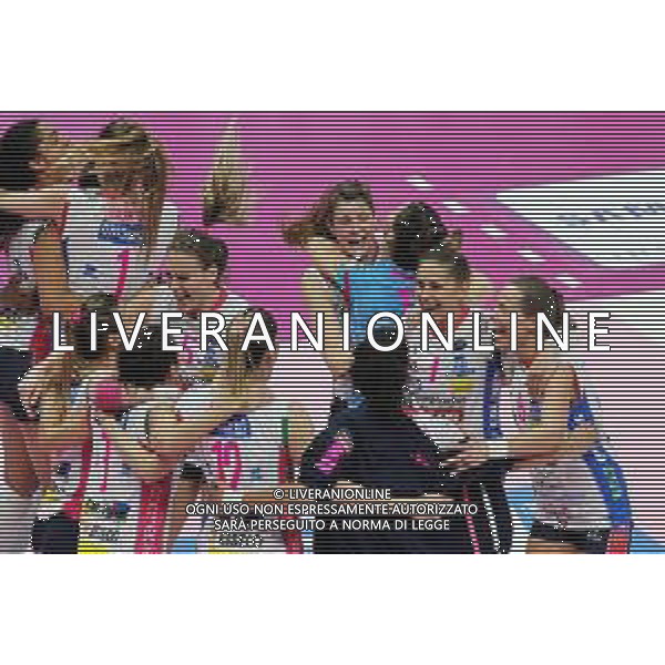 BOLOGNA 18-02-2018 FINALE COPPA ITALIA FEMMINILE NOVARA -CONEGLIANO NELLA FOTO novara vincitrice della finale samsung galaxy coppa italia a1 FOTO GIANNI SANNA-AG ALDO LIVERANI SAS
