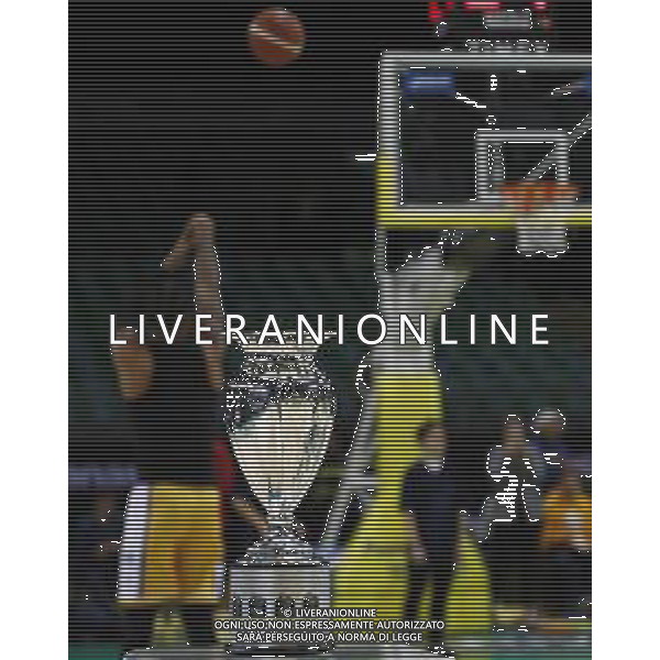 Poste Mobile Final Eight 18/02/2018 Fiat Torino - Germani Basket Brescia nella foto: la coppa ©Claudio Zamagni/Agenzia Aldo Liverani the cup during Poste Mobile Final Eight Italian Basketball Cup 2018 - Fiat Torino against Germani Basket Brescia at Mandela Forum in Florence, on February 18, 2018 photo credit by Claudio Zamagni/Aldo Liverani Photo Agency / AGENZIA ALDO LIVERANI SAS