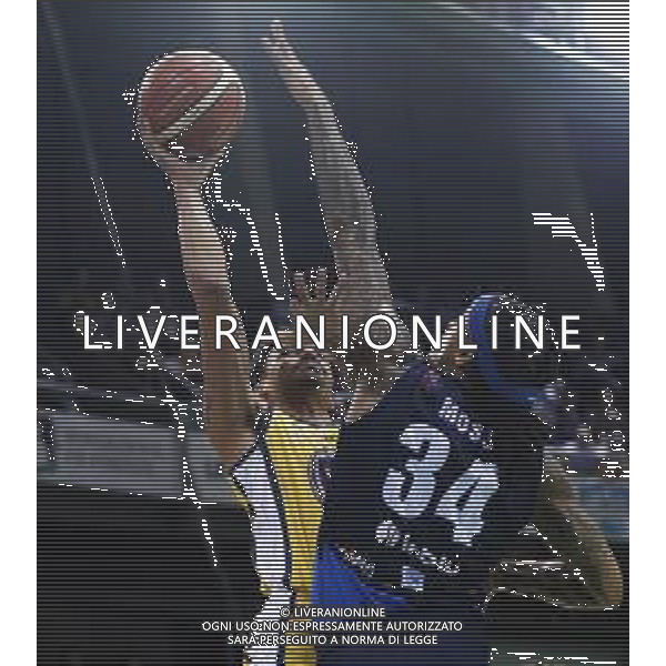 Poste Mobile Final Eight 18/02/2018 Fiat Torino - Germani Basket Brescia nella foto: Garret Diante Maurice Moss David ©Claudio Zamagni/Agenzia Aldo Liverani Garret Diante Maurice Moss David during Poste Mobile Final Eight Italian Basketball Cup 2018 - Fiat Torino against Germani Basket Brescia at Mandela Forum in Florence, on February 18, 2018 photo credit by Claudio Zamagni/Aldo Liverani Photo Agency / AGENZIA ALDO LIVERANI SAS