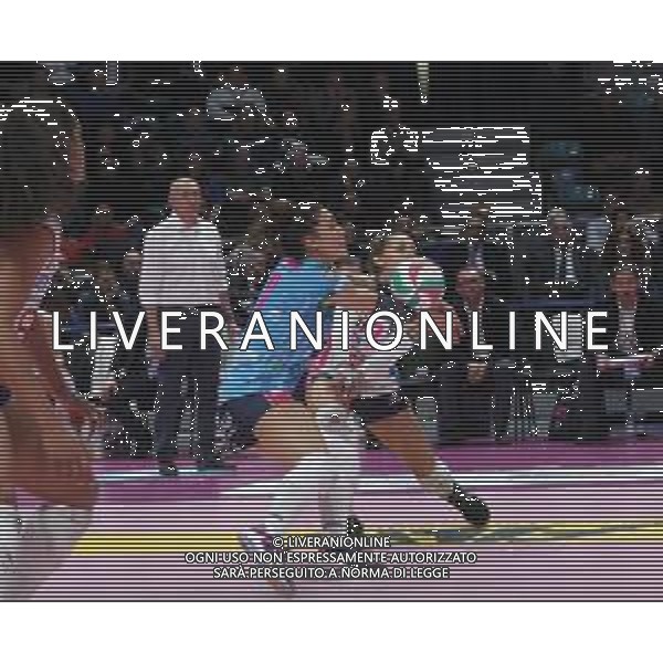 Bologna 18 Febbraio 2018 Coppa Italia Novara Vince - CONEGLIANO Vs NOVARA Finale Coppa Italia 2018 Volley Femminile al PalaDozza di Bologna 18/02/2018 nella foto Stephanie Enright e DANESI ANNA ©SANNA / AGENZIA ALDO LIVERANI SAS
