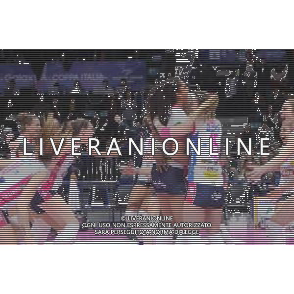 Bologna 18 Febbraio 2018 Coppa Italia Novara Vince - CONEGLIANO Vs NOVARA Finale Coppa Italia 2018 Volley Femminile al PalaDozza di Bologna 18/02/2018 nella foto esultanza Novara ©SANNA / AGENZIA ALDO LIVERANI SAS