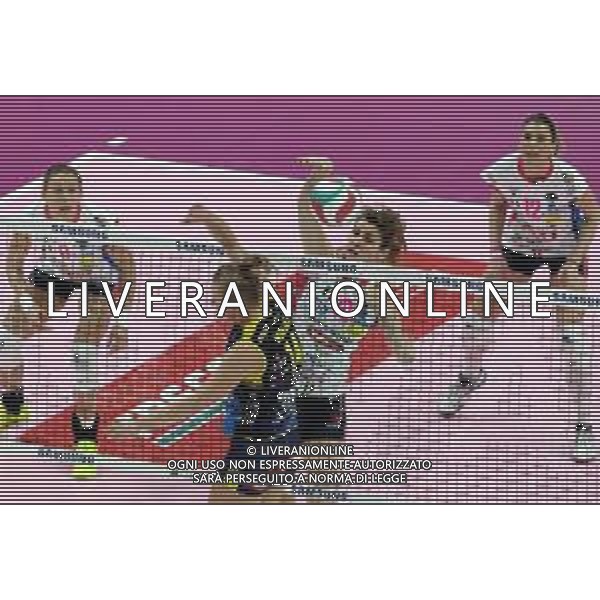 Coppa Italia 2018 Conegliano - Novara - CONEGLIANO Vs NOVARA Finale Coppa Italia 2018 Volley Femminile al PalaDozza di Bologna 18/02/2018 nella foto Cristina Chirichella e WOLOSZ JOANNA ©SANNA / AGENZIA ALDO LIVERANI SAS