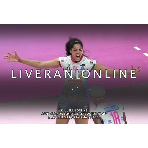 Coppa Italia Finale Conegliano - Novar2018 Plak Celeste - CONEGLIANO Vs NOVARA Finale Coppa Italia 2018 Volley Femminile al PalaDozza di Bologna 18/02/2018 ©SANNA / AGENZIA ALDO LIVERANI SAS