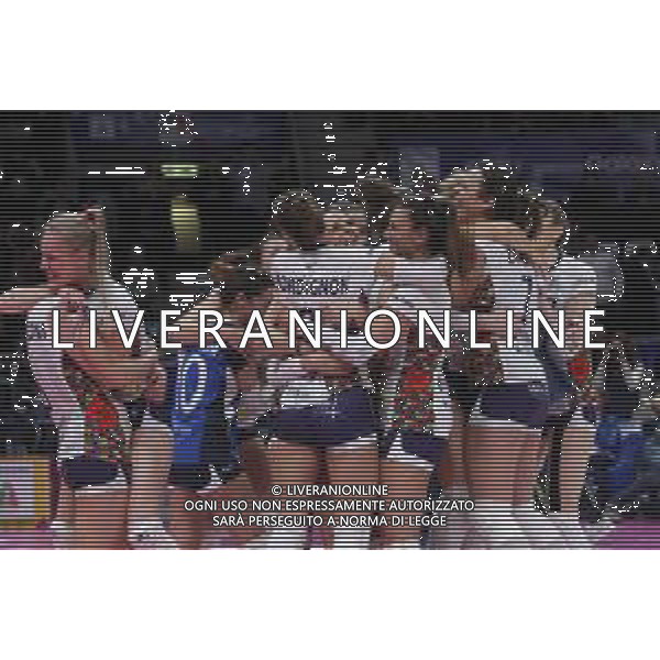 Coppa Italia A2 Mondovi Marignano 18 Febbraio 2018 - Battistelli San Giovanni in Marignano Vs LPM Bam Mondovi\' Finale 21a Coppa Italia di A2 Volley Femminile al PalaDozza di Bologna 18/02/2018 nella foto esultanza e festeggiamenti ©SANNA / AGENZIA ALDO LIVERANI SAS