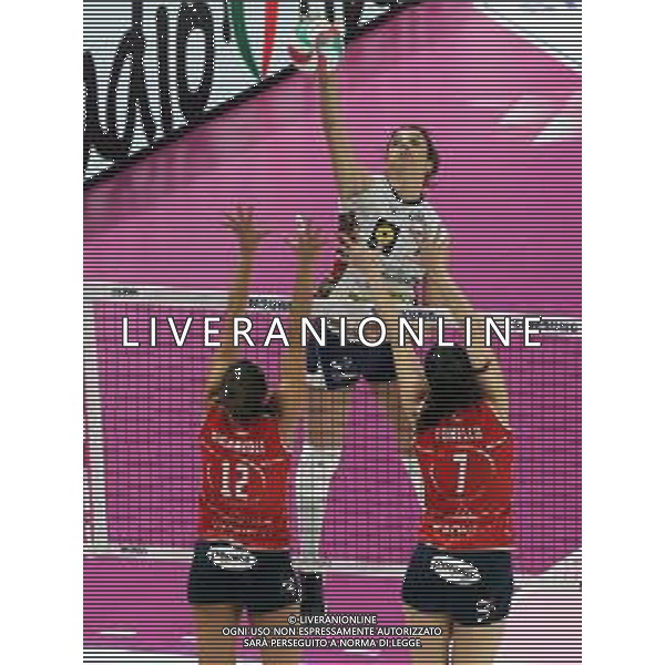 zanetti elisa battistelli san giovanni in marignano contro lpm bam mondovi fianle samsung galaxy coppa italia a2 bologna - Battistelli San Giovanni in Marignano Vs LPM Bam Mondovi\' Finale 21a Coppa Italia di A2 Volley Femminile al PalaDozza di Bologna 18/02/2018 ©SANNA / AGENZIA ALDO LIVERANI SAS