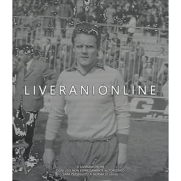 1962-1963 RETROSPETTIVA BRULLS ALBERTO CON LA MAGLIA DEL MODENA CALCIO AG ALDO LIVERANI SAS