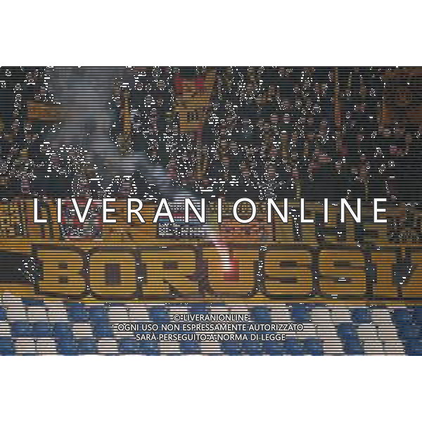 UEFA Europa League 2017/2018 Sedicesimi di Finale Ritorno Reggio Emilia - 22.02.2018 Atalanta-Borussia Dortmund Nella Foto:lancio di fumogeni da parte dei tifosi tedeschi /Ph.Vitez-Ag. Aldo Liverani