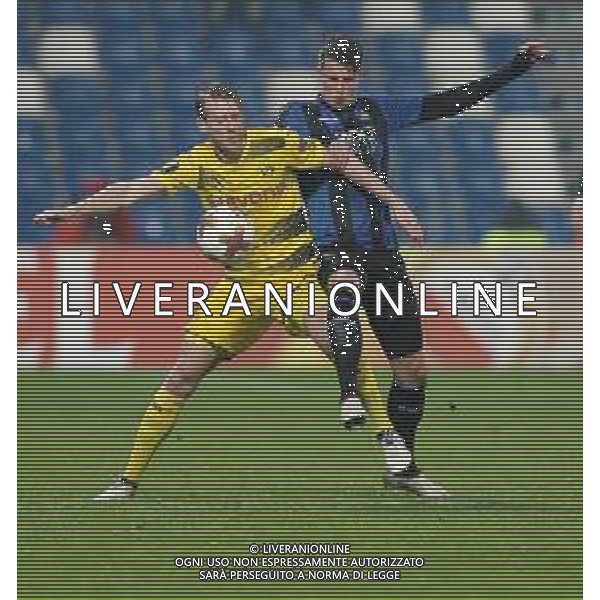 UEFA Europa League 2017/2018 Sedicesimi di Finale Ritorno Reggio Emilia - 22.02.2018 Atalanta-Borussia Dortmund Nella Foto: Andre\' schurrle e Hans Hateboer /Ph.Vitez-Ag. Aldo Liverani
