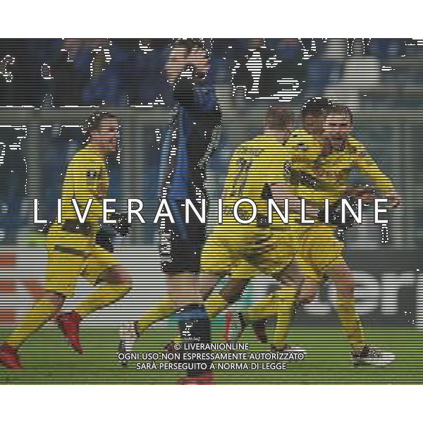 UEFA Europa League 2017/2018 Sedicesimi di Finale Ritorno Reggio Emilia - 22.02.2018 Atalanta-Borussia Dortmund Nella Foto: schmelzer esultanza dopo il gol /Ph.Vitez-Ag. Aldo Liverani