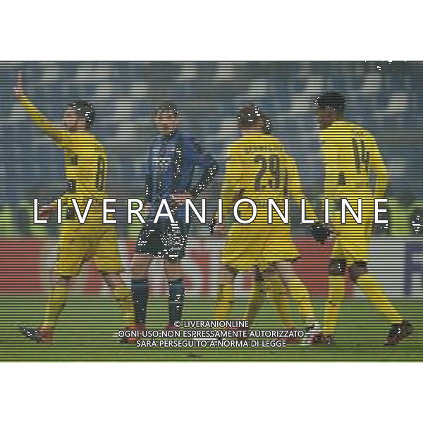 UEFA Europa League 2017/2018 Sedicesimi di Finale Ritorno Reggio Emilia - 22.02.2018 Atalanta-Borussia Dortmund Nella Foto: schmelzer esultanza dopo il gol - delusione di Marten de Roon /Ph.Vitez-Ag. Aldo Liverani