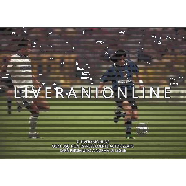 21-05-1997 MILANO FINALE DI COPPA UEFA INTER SHALKE 04 1-0 DOPO I RIGORI 4-1 NELLA FOTO IVAN ZAMORANO AG ALDO LIVERANI SAS