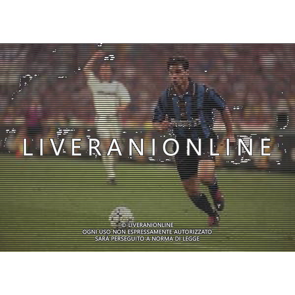 21-05-1997 MILANO FINALE DI COPPA UEFA INTER SHALKE 04 1-0 DOPO I RIGORI 4-1 NELLA FOTO CIRIACO SFORZA AG ALDO LIVERANI SAS