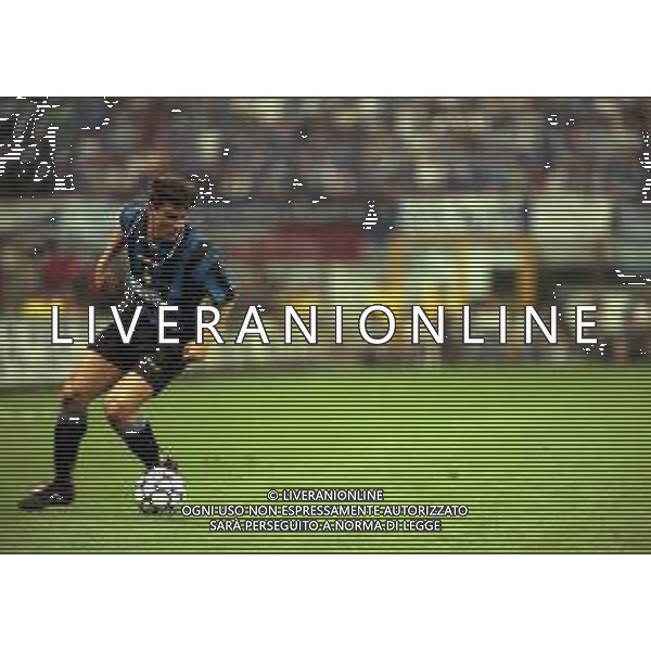 21-05-1997 MILANO FINALE DI COPPA UEFA INTER SHALKE 04 1-0 DOPO I RIGORI 4-1 NELLA FOTO JAVIER ZANETTI AG ALDO LIVERANI SAS