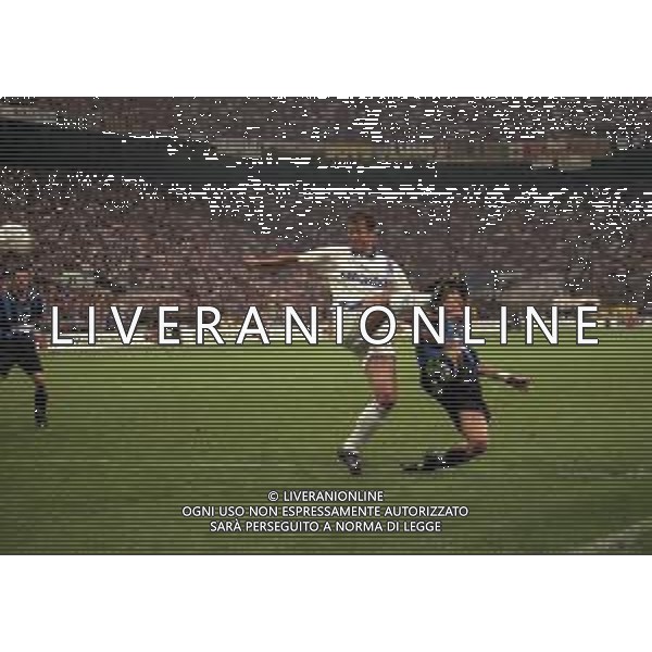 21-05-1997 MILANO FINALE DI COPPA UEFA INTER SHALKE 04 1-0 DOPO I RIGORI 4-1 NELLA FOTO IVAN ZAMORANO AG ALDO LIVERANI SAS