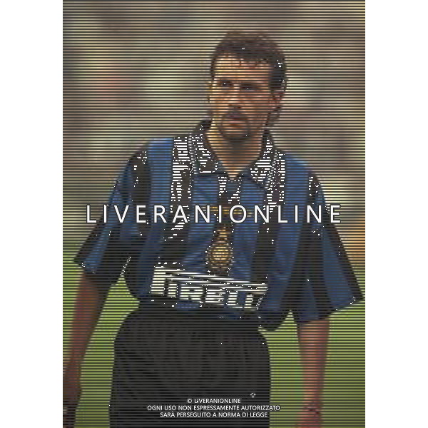 21-05-1997 MILANO FINALE DI COPPA UEFA INTER SHALKE 04 1-0 DOPO I RIGORI 4-1 NELLA FOTO MAURIZIO GANZ AG ALDO LIVERANI SAS
