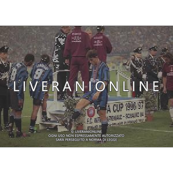 21-05-1997 MILANO FINALE DI COPPA UEFA INTER SHALKE 04 1-0 DOPO I RIGORI 4-1 NELLA FOTO JAVIER ZANETTI DELUSO AG ALDO LIVERANI SAS