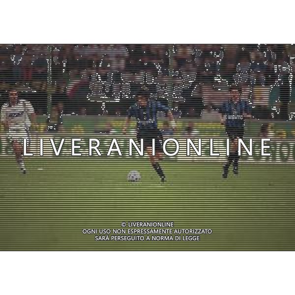 21-05-1997 MILANO FINALE DI COPPA UEFA INTER SHALKE 04 1-0 DOPO I RIGORI 4-1 NELLA FOTO IVAN ZAMORANO AG ALDO LIVERANI SAS