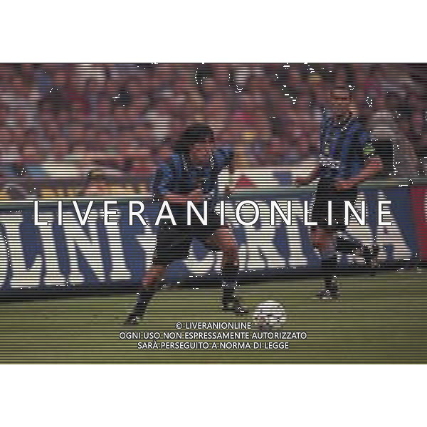 21-05-1997 MILANO FINALE DI COPPA UEFA INTER SHALKE 04 1-0 DOPO I RIGORI 4-1 NELLA FOTO IVAN ZAMORANO AG ALDO LIVERANI SAS