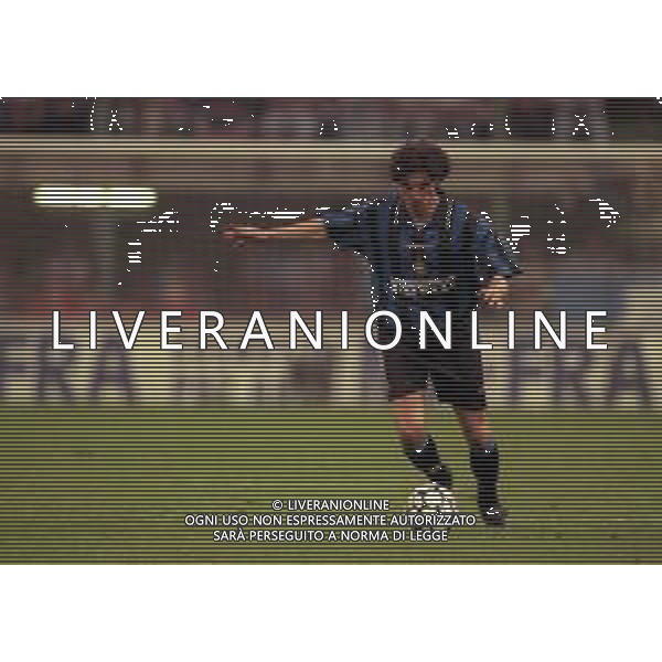 21-05-1997 MILANO FINALE DI COPPA UEFA INTER SHALKE 04 1-0 DOPO I RIGORI 4-1 NELLA FOTO ALESSANDRO PISTONE AG ALDO LIVERANI SAS