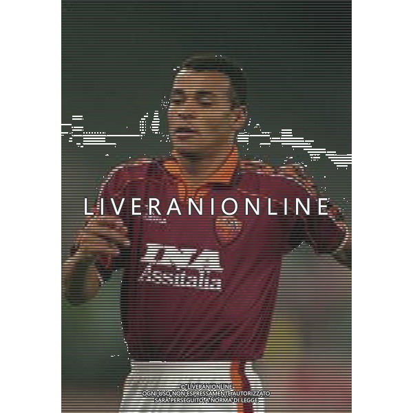 20-10-1998 ROMA- COPPA UEFA ROMA LEEDS NELLA FOTO MARCOS CAFU AG ALDO LIVERANI SAS