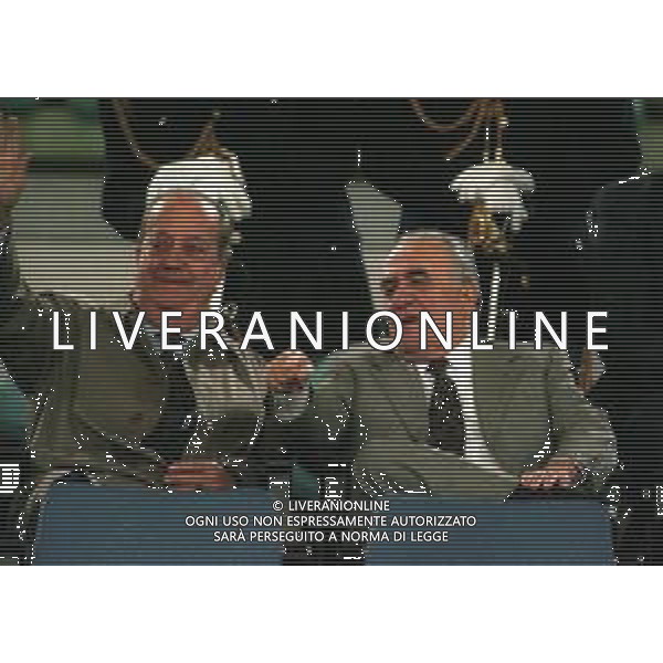 20-10-1998 ROMA- COPPA UEFA ROMA LEEDS NELLA FOTO GENERALE DI MARTINO CIRO E FRANCO SENSI AG ALDO LIVERANI SAS