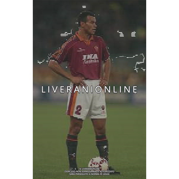 20-10-1998 ROMA- COPPA UEFA ROMA LEEDS NELLA FOTO MARCOS CAFU AG ALDO LIVERANI SAS