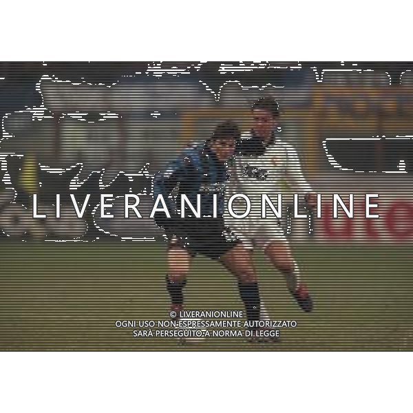 25-11-1998 MILANO- CHAMPIONS LEAGUE INTER REAL MADRID 3-1 NELLA FOTO JAVIER ZANETTI E FERNANDO REDONDO AG ALDO LIVERANI SAS