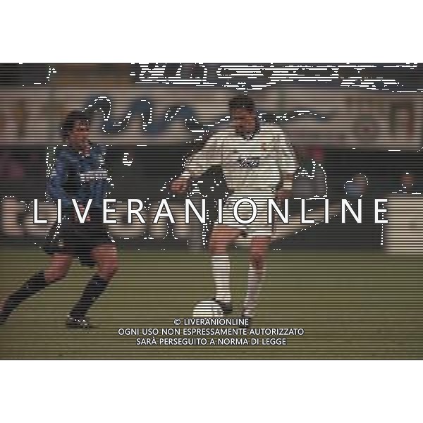 25-11-1998 MILANO- CHAMPIONS LEAGUE INTER REAL MADRID 3-1 NELLA FOTO Predrag Mijatović AG ALDO LIVERANI SAS