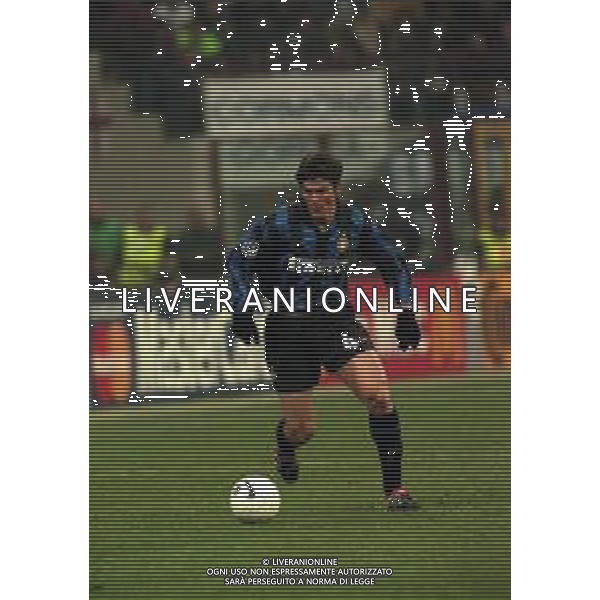 25-11-1998 MILANO- CHAMPIONS LEAGUE INTER REAL MADRID 3-1 NELLA FOTO JAVIER ZANETTI AG ALDO LIVERANI SAS