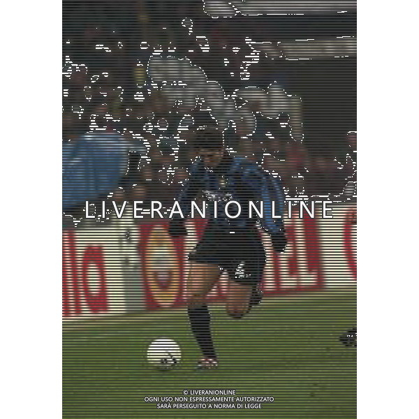 25-11-1998 MILANO- CHAMPIONS LEAGUE INTER REAL MADRID 3-1 NELLA FOTO JAVIER ZANETTI AG ALDO LIVERANI SAS