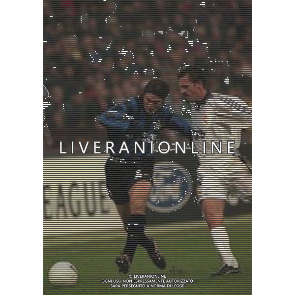 25-11-1998 MILANO- CHAMPIONS LEAGUE INTER REAL MADRID 3-1 NELLA FOTO JAVIER ZANETTI AG ALDO LIVERANI SAS