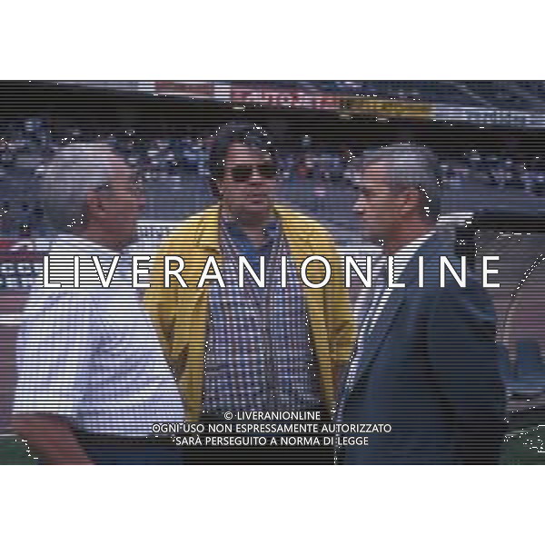 RETROSPETTIVA DOMENICO LUZZARA PRESIDENTE CREMONESE CALCIO NELLA FOTO DOMENICO LUZZARA CON LUIGI SIMONI AG ALDO LIVERANI SAS