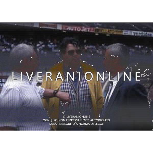 RETROSPETTIVA DOMENICO LUZZARA PRESIDENTE CREMONESE CALCIO NELLA FOTO DOMENICO LUZZARA E LUIGI SIMONI AG ALDO LIVERANI SAS