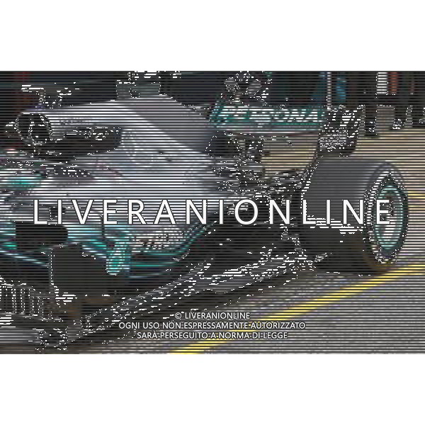 Mercedes AMG F1 W09 rear suspension detail. 26.02.2018. Formula One Testing, Day One, Barcelona, Spain. Monday. AG ALDO LIVERANI SAS ONLY ITALY