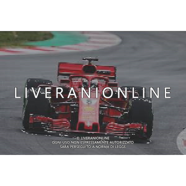 Sebastian Vettel (GER) Ferrari SF71H. 27.02.2018. Formula One Testing, Day Two, Barcelona, Spain. Tuesday. / AGENZIA ALDO LIVERANI SAS - ITALY ONLY EDITORIAL USE ONLY - Motor Racing - Formula One Testing - Test One - F1 Day 2 - Barcellona, Spagna 27 febbraio 2018