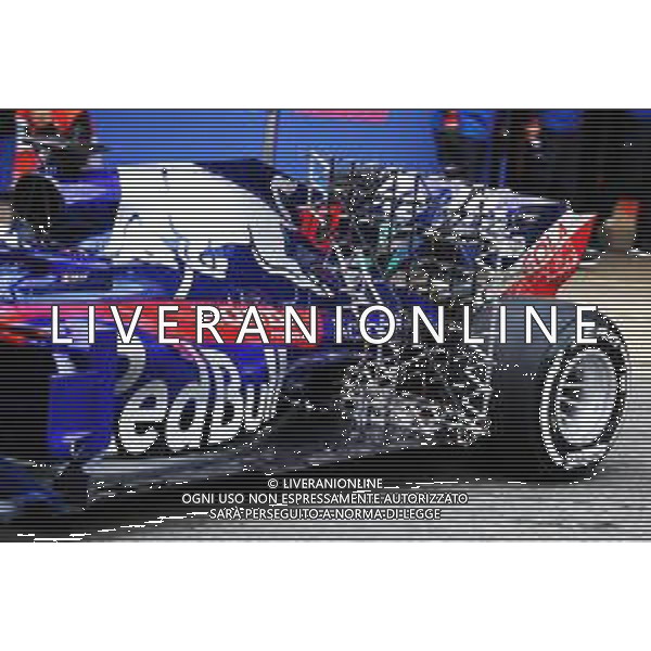Scuderia Toro Rosso STR13 rear suspension sensor equipment. 27.02.2018. Formula One Testing, Day Two, Barcelona, Spain. Tuesday. / AGENZIA ALDO LIVERANI SAS - ITALY ONLY EDITORIAL USE ONLY - Motor Racing - Formula One Testing - Test One - F1 Day 2 - Barcellona, Spagna 27 febbraio 2018