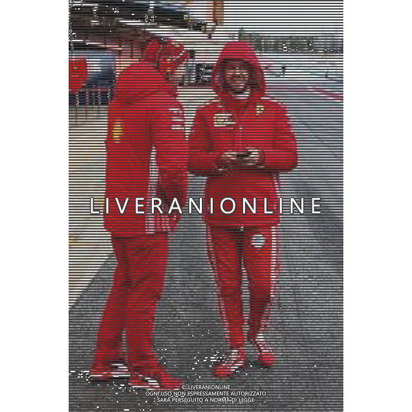 (L to R): Jock Clear (GBR) Ferrari Engineering Director with Sebastian Vettel (GER) Ferrari. 27.02.2018. Formula One Testing, Day Two, Barcelona, Spain. Tuesday. / AGENZIA ALDO LIVERANI SAS - ITALY ONLY EDITORIAL USE ONLY - Motor Racing - Formula One Testing - Test One - F1 Day 2 - Barcellona, Spagna 27 febbraio 2018