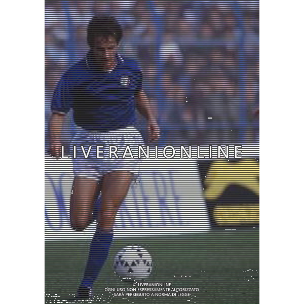 RETROSPETTIVA EDOARDO BORTOLOTTI CALCIATORE NELLA FOTO EDOARDO BORTOLOTTI CON LA MAGLIA DELLA NAZIONALE ITALIANA AG ALDO LIVERANI SAS