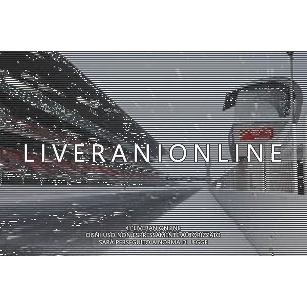 Snow falls at the ciruiit. 28.02.2018. Formula One Testing, Day Three, Barcelona, Spain. Wednesday. / AGENZIA ALDO LIVERANI SAS - ITALY ONLY EDITORIAL USE ONLY