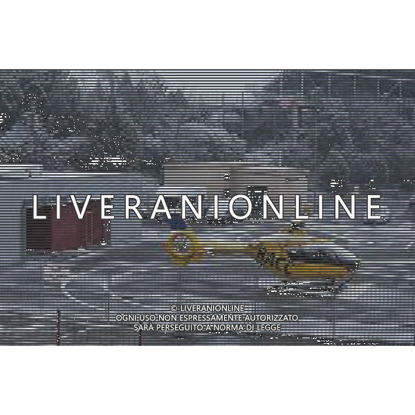 Medical helicopter with snow. 28.02.2018. Formula One Testing, Day Three, Barcelona, Spain. Wednesday. / AGENZIA ALDO LIVERANI SAS - ITALY ONLY EDITORIAL USE ONLY