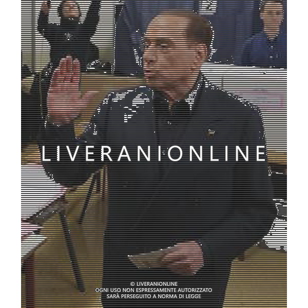 Elezioni Politiche 2018 Milano - 04.03.2018 Nella Foto:Votazione di Silvio Berlusconi e invasione al seggio di una Femen /Ph.Vitez-Ag. Aldo Liverani