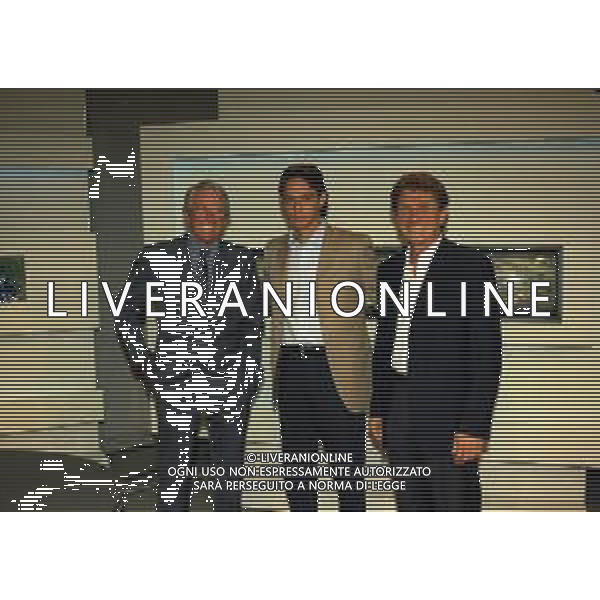 1997 BERGAMO INCONTRO TRA I TRE GIOCATORI ATALANTA FILIPPO INZAGHI GIUSEPPE SAVOLDI E JEPPSON HASSE NELLA FOTO JEPPSON HASSE CON FILIPPO INZAGHI E GIUSEPPE SAVOLDI AG ALDO LIVERANI SAS