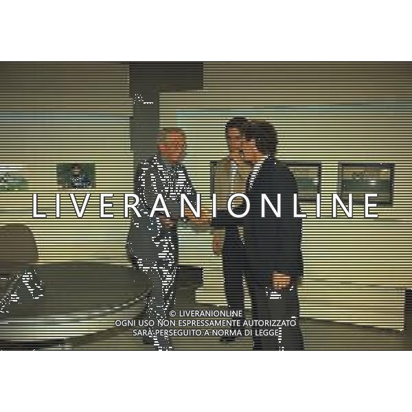 1997 BERGAMO INCONTRO TRA I TRE GIOCATORI ATALANTA FILIPPO INZAGHI GIUSEPPE SAVOLDI E JEPPSON HASSE NELLA FOTO JEPPSON HASSE CON FILIPPO INZAGHI E GIUSEPPE SAVOLDI AG ALDO LIVERANI SAS