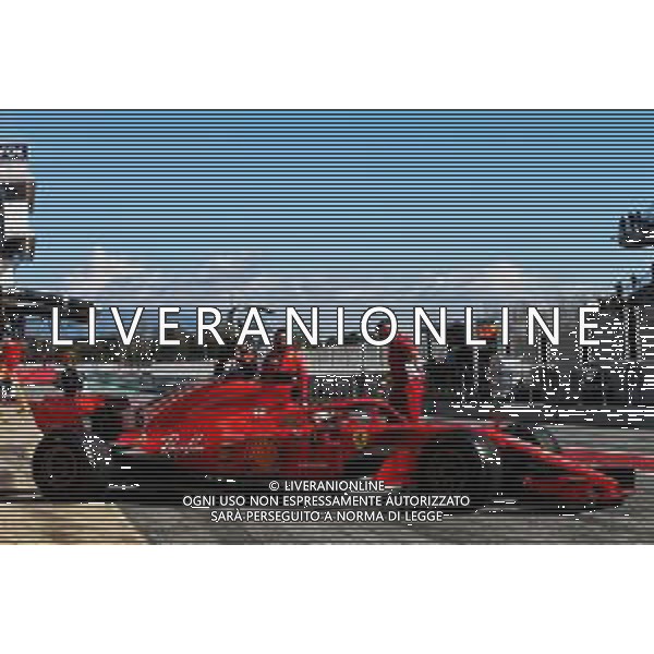 Sebastian Vettel (GER) Ferrari SF71H. 07.03.2018. Formula One Testing, Day Two, Barcelona, Spain. Wednesday. / AGENZIA ALDO LIVERANI SAS - ITALY ONLY EDITORIAL USE ONLY